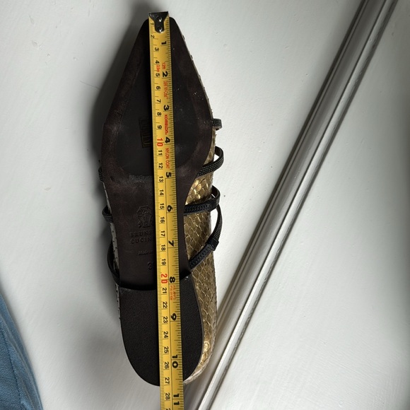 Brunello Cucinelli Flats with Shiny Monili Detail - Size 39 NWOT - Picture 8 of 9